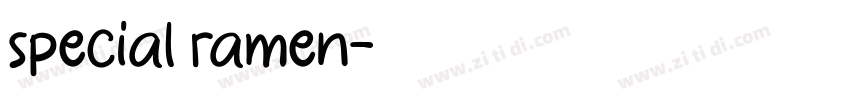 special ramen字体转换